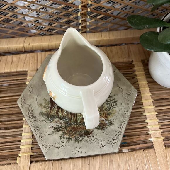 Vintage Art Deco Porcelain Ceramic Flying Geese Creamer Cup - Picture 2 of 7